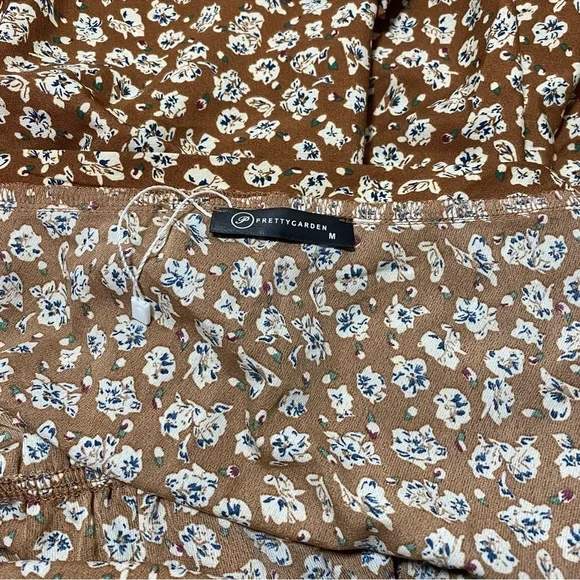 PRETTYGARDEN Women's Summer Floral One Shoulder Maxi Dress NWOT Sz-Medium - Picture 4 of 5